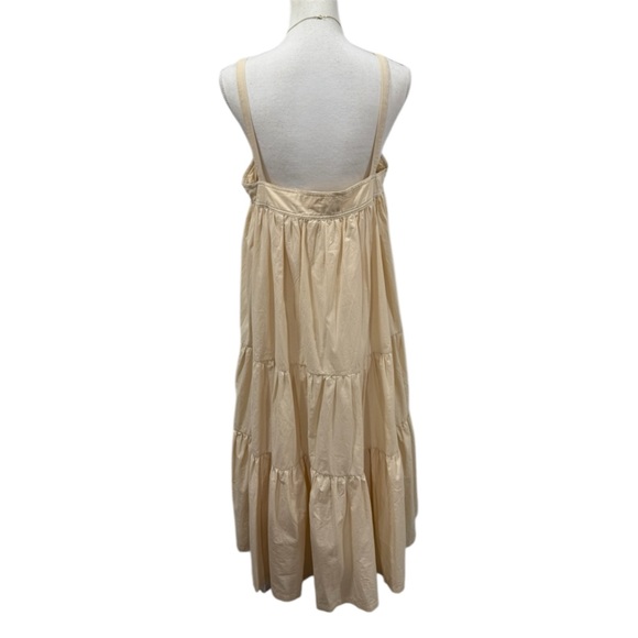 NWT ARAMINTA JAMES Sunset Tiered Dress Sand L - Picture 12 of 15